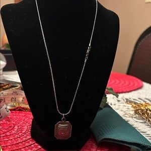 Sterling silver Mayan Aztec pendant necklace